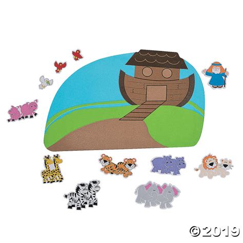 Noah S Ark Foam Sticker Scenes Makes 12