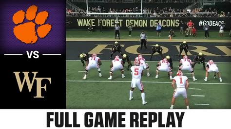 Clemson Vs Wake Forest Full Game 2022 Acc Football Win Big Sports