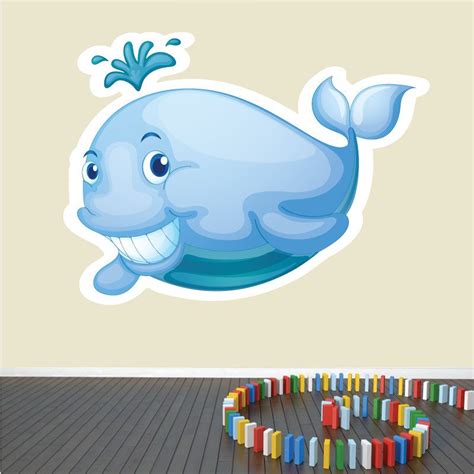 Sticker Mural Baleine Autocollant Intérieur Baleine ZoneStickers