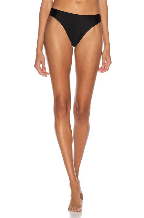 Matteau Nineties High Bikini Bottom In Black FWRD