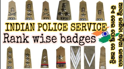 Indian Police Service Ranks And Badges State Police Service India