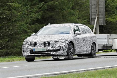 2023 Skoda Superb Combi Spied Looking Larger And More Assertive | Carscoops