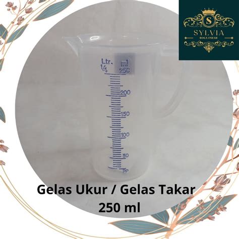 Jual Gelas Ukur Gelas Takar Plastik GL1828 Green Leaf 250 Ml Shopee