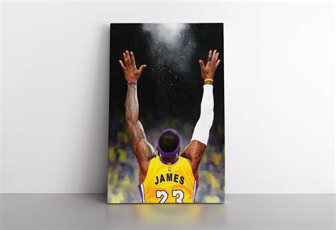 Lebron James Poster Los Angeles Lakers Championship Basketball | Etsy