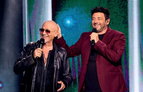 Photo Exclusif Florent Pagny Et Patrick Bruel Enregistrement De L