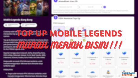 Top Up Mobile Legends Murah Via Pulsa Disini Buruan Cek Diskonnya