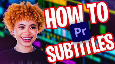 How To Edit Subtitles Premiere Pro Youtube