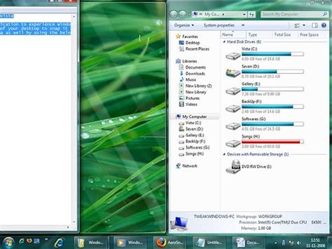 How To Get Windows 7 Aero Snap Feature In Vista?