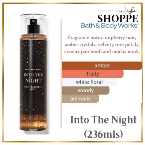 ORIGINAL BBW INTO THE NIGHT BODY MISTS By BATH BODY WORKS Shopee Malaysia