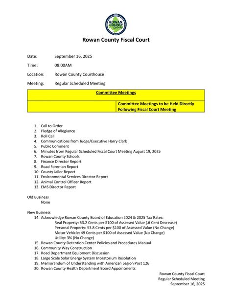 Rowan County Fiscal Court