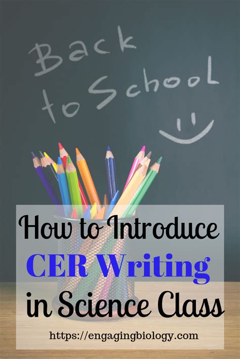 How To Introduce Cer Writing In Science Classes Artofit