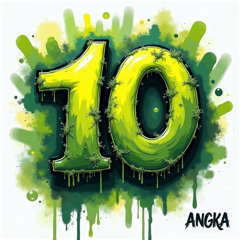 logo angka  kaligraffiti stable diffusion