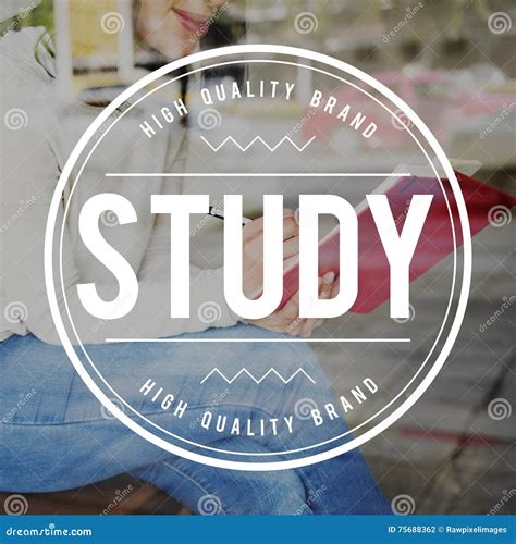 Study Hard Badge Logo Word Concept Stock Photo - Image of label, learn