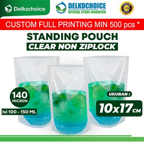 Jual Standing Pouch Nylon Clear Non Ziplock X Cm Kemasan Cairan