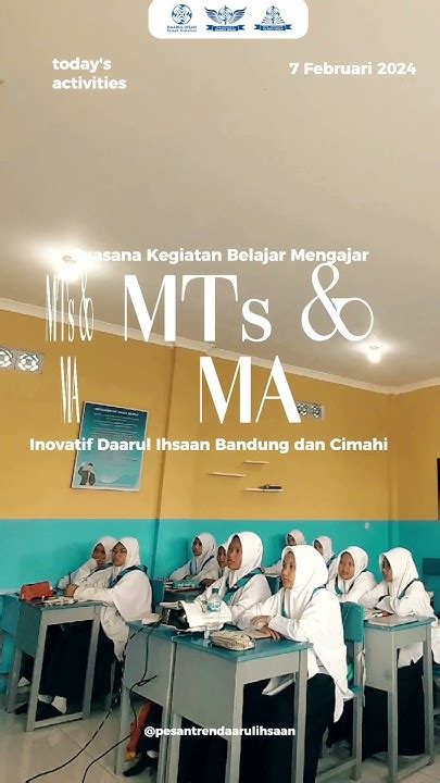 suasana kegiatan belajar siswasiswi mts  ma inovatif daarul
