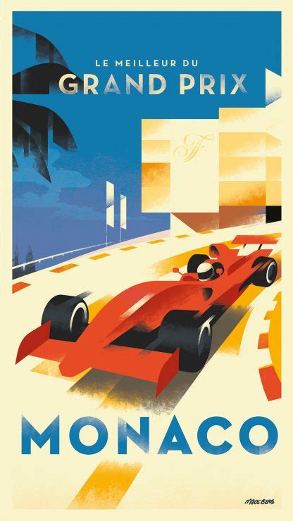 Monaco Grand Prix Poster Speedflag Fuelling Your Lifestyle