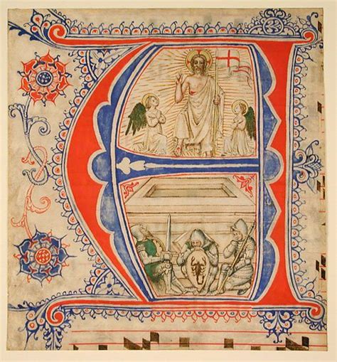 Manuscript Leaf Showing An Illuminated Initial A And The Free Public