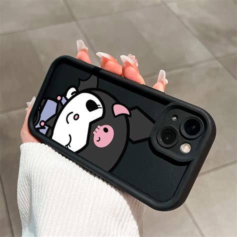 UCUC For Infinix Smart 9 Hot 50i Back Cover Kuromi Girl Ladder Camera Soft Rubber Protection