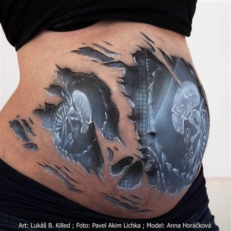 The Sickest Coolest Pregnant Belly Art Ever Loved By