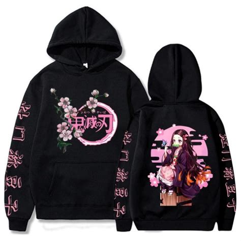 Blusa Moletom Canguru Demon Slayer Nezuko Kamado Agasalho Promo O