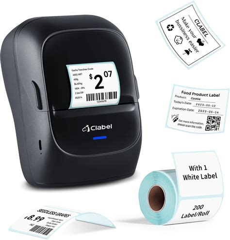 Clabel Label Maker B Barcode Printer Bluetooth Thermal Label Maker