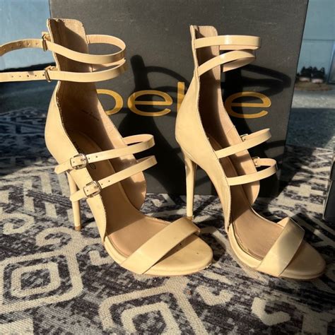 Bebe Shoes Bebe Nude Strappy Stilettos Poshmark