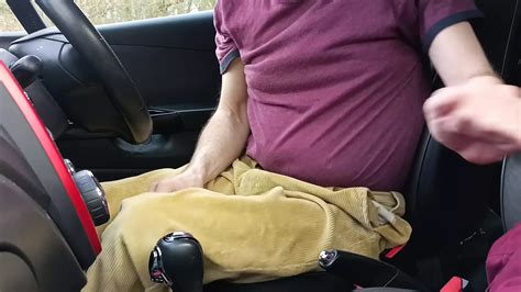 Quick Cum Wearing Cords Parked At Cruising Layby Gay Porn Feat