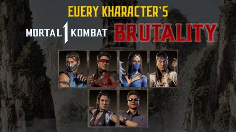 Mortal Kombat 1 Beta All Brutality Quotes Every Character YouTube