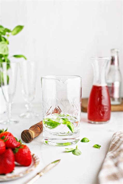 Strawberry Basil Shrub Cocktail | Good Life Eats®