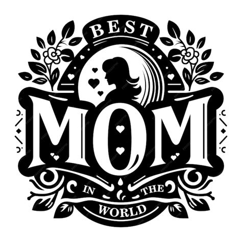 Premium Vector Worlds Best Mom Mothers Day Typography Design Template