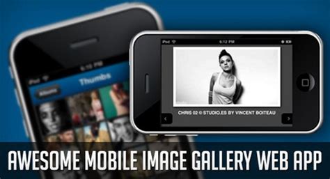 create mobile image gallery web application web resources