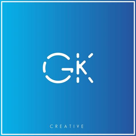 Gk Creative Ltimo Dise O De Logotipo Premium Vector Creative Logo