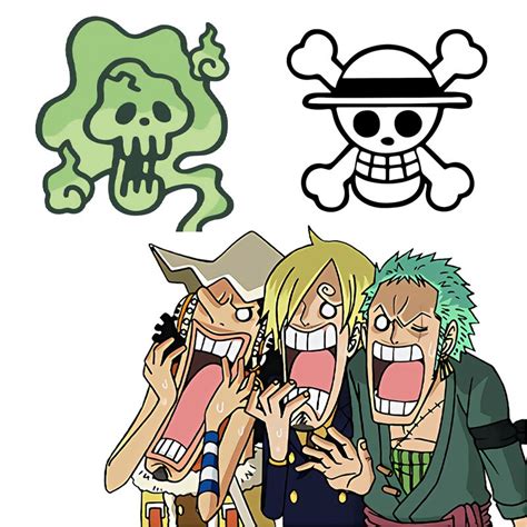 Sanji Roronoa Zoro Usopp Funny Car Sticker ONE Piece Anime Sticker