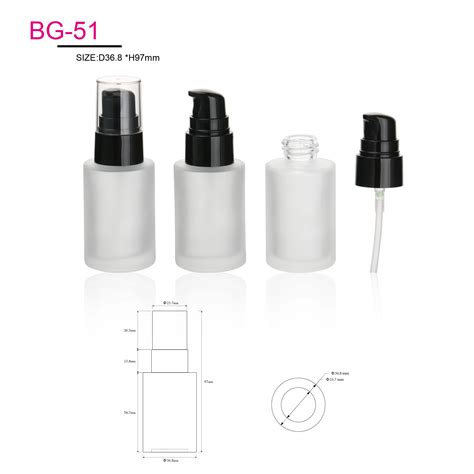 Transparent Flat Square Ml Liquid Foundation Bottle G Cream Jar