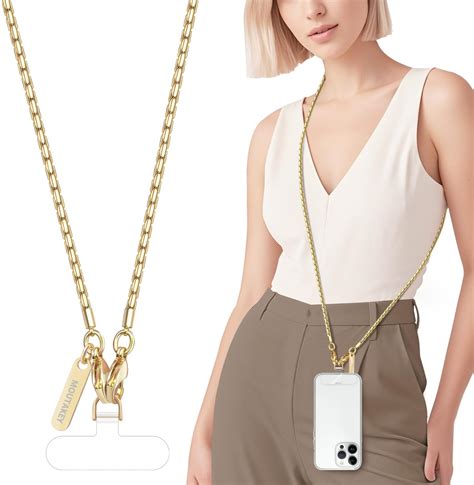 Amazon.com: MoKo Phone Chain Crossbody, Metal Cell Phone Lanyard