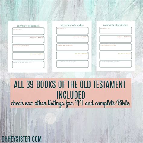 Old Testament Summary Chart 4