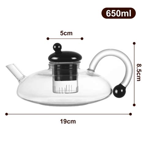 Modern Luxury Afternoon Tea Set Transparent Borosilicate Glass Coffee