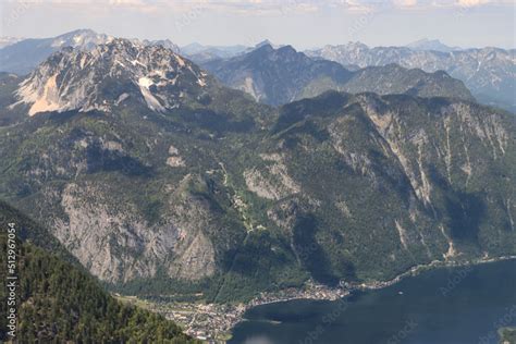 Wundersch Nes Salzkammergut Blick Vom Krippenstein Auf Den Hallst Tter