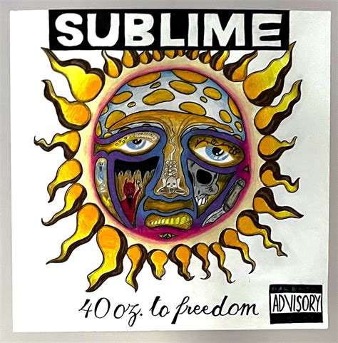 Sublime 40oz To Freedom Album Cover Art Etsy Canada