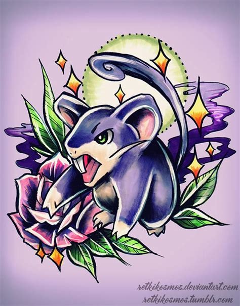 Ratatta By Retkikosmos On Deviantart Pokemon Tattoo Cool Pokemon