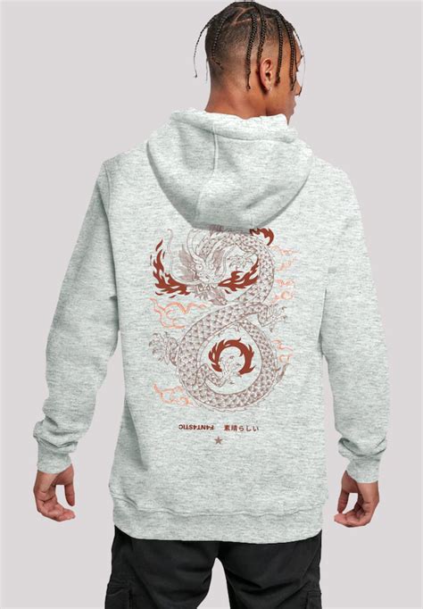 Black Friday F Nt Stic Kapuzenpullover Dragon Fire Print Baur