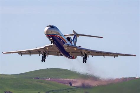 Russian Air Force Tupolev 154 Departing From Travis As A Part Of The