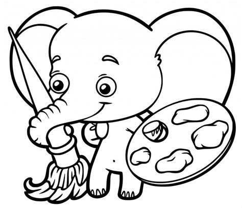 50 Desenhos Para Colorir De Elefante Como Fazer Em Casa