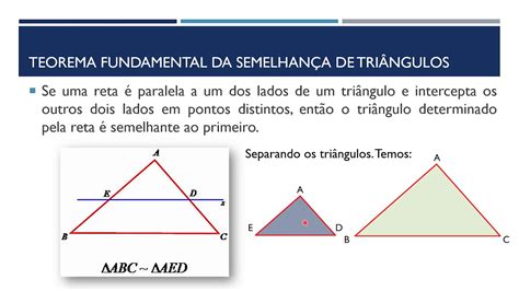 Semelhança De Triangulos Formulas