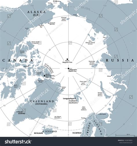 world map of the north pole 6