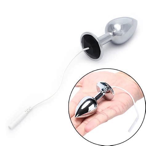 Metal Electro Butt Plug Electric Shock Anal Plug For Couples Therapy 2870mm From Ruiqi04 12