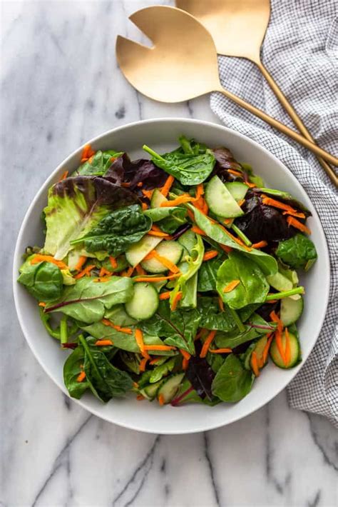 easy green side salad recipe   green salad recipes side