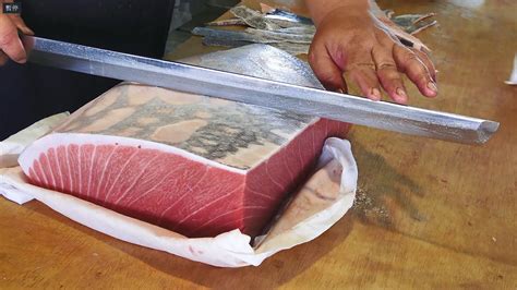 3000 Giant Bluefin Tuna Belly Otoro Worlds Luxurious Sashimi Melt In Your Mouth Youtube