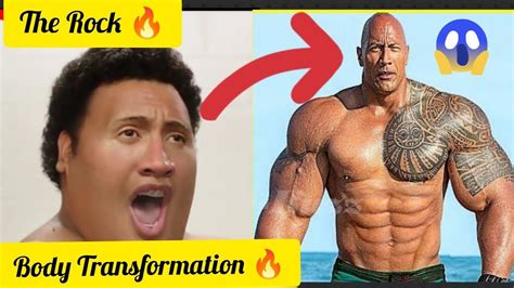 The Rock Dwayne Johnson Body Transformation The Rock Six Pack Abs