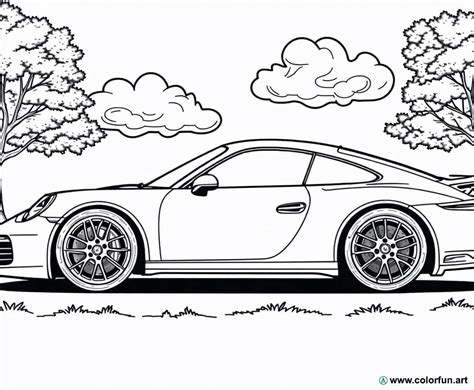 15 Dibujos Para Colorear De Porsche Para Imprimir Dibujos Para